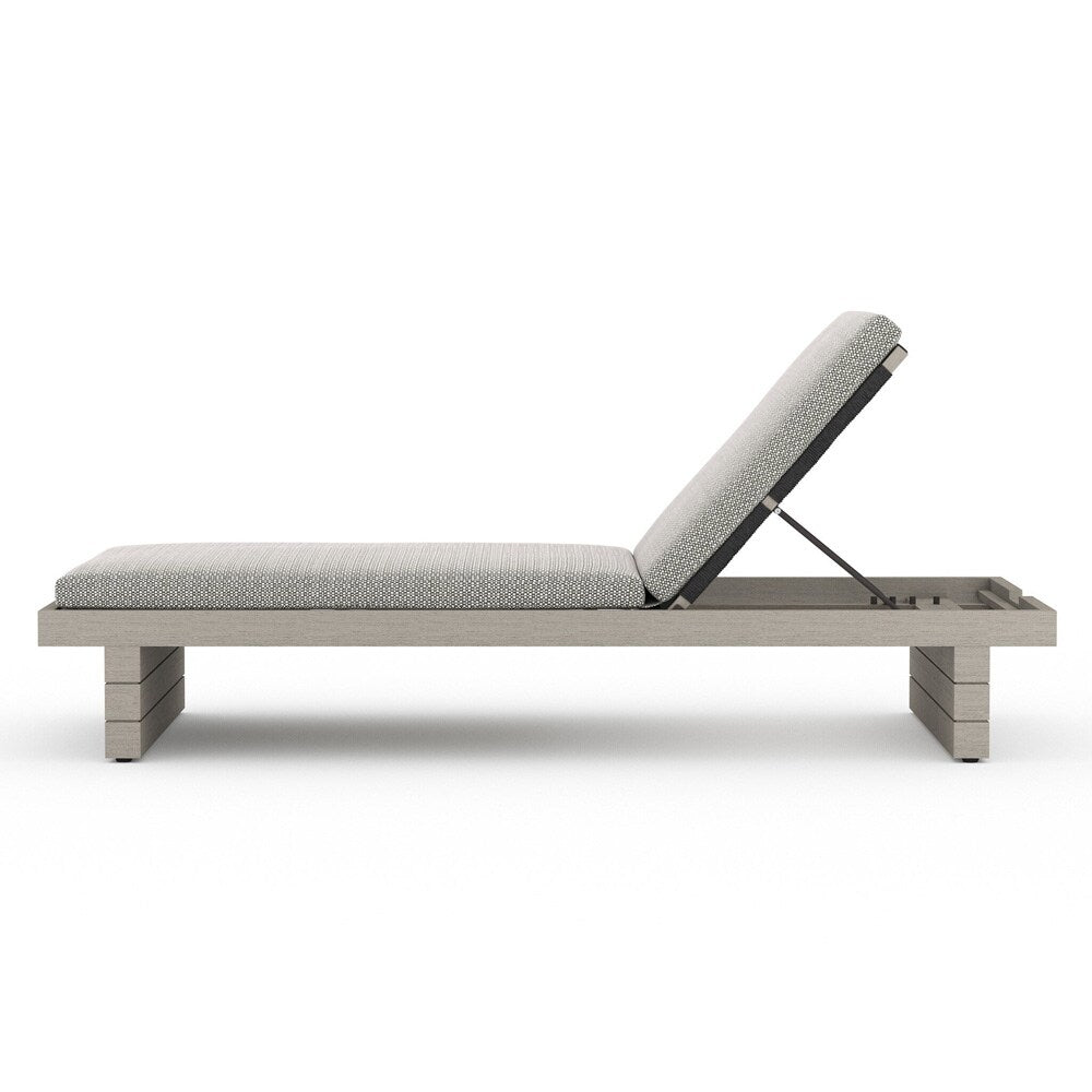 Four Hands - Solano - Leroy Outdoor Chaise - Weathered Grey - Faye Ash - 223214-008 veiw 3