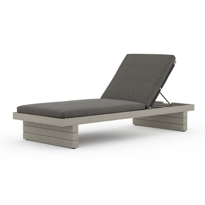 Four Hands - Solano - Leroy Outdoor Chaise - Weathered Grey - Venao Charcoal - 223214-002 veiw 1