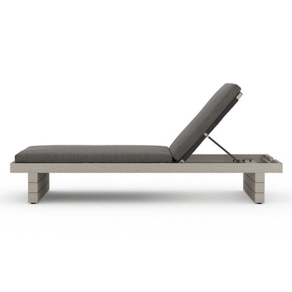 Four Hands - Solano - Leroy Outdoor Chaise - Weathered Grey - Venao Charcoal - 223214-002 veiw 3