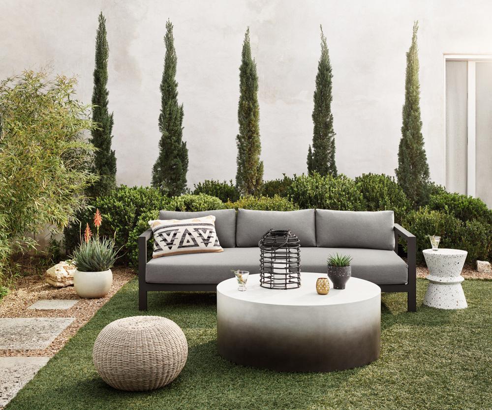 Four Hands - Solano - Sonoma Outdoor Sofa, Bronze - Venao Charcoal - 106951-013 veiw 4