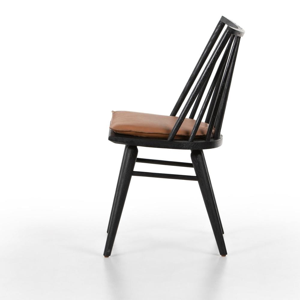 Four Hands - Wallis - Lewis Windsor Chair - Whiskey Saddle - 228386-017 veiw 3