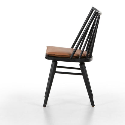 Four Hands - Wallis - Lewis Windsor Chair - Whiskey Saddle - 228386-017 veiw 3