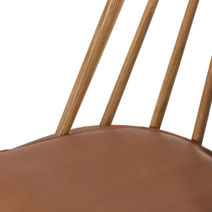 Four Hands - Wallis - Lewis Windsor Chair - Whiskey Saddle - 228386-013 veiw 4