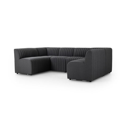 Four Hands - Grayson - Augustine Dining Banquette, U Shape - FIQA Boucle Charcoal - 231701-003 veiw 1