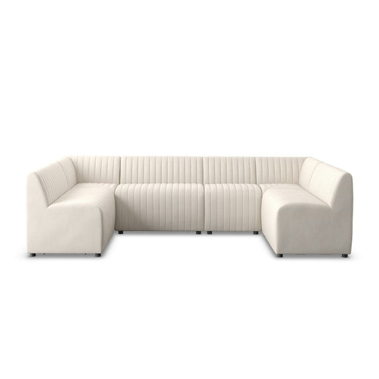 Four Hands - Grayson - Augustine Dining Banquette, U Shape - Capri Oatmeal - 231703-001 veiw 2