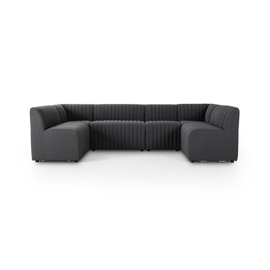 Four Hands - Grayson - Augustine Dining Banquette, U Shape - FIQA Boucle Charcoal - 231703-003 veiw 2