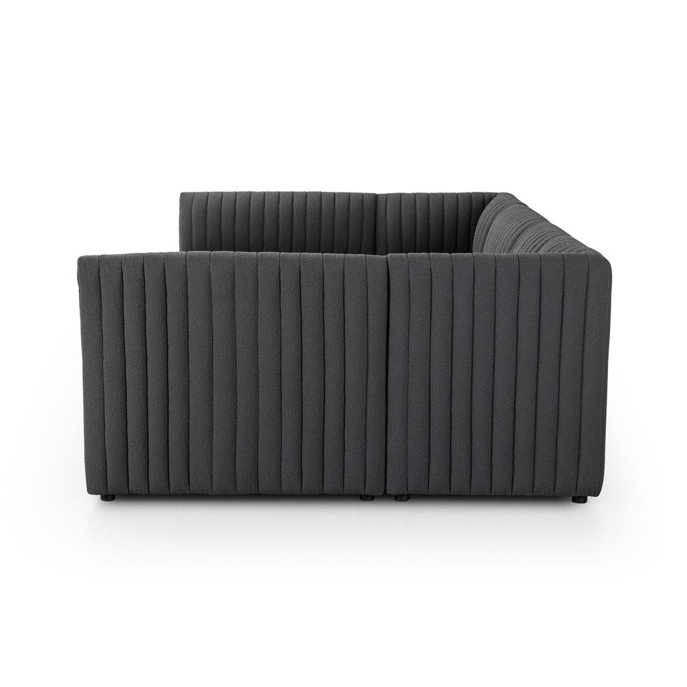 Four Hands - Grayson - Augustine Dining Banquette, U Shape - FIQA Boucle Charcoal - 231703-003 veiw 3
