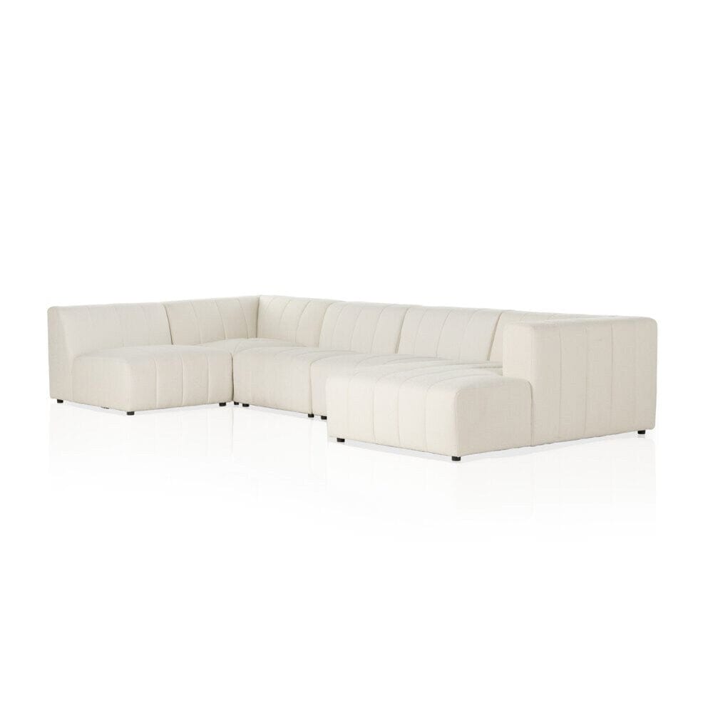 Four Hands - Grayson - Langham Channeled 5-Piece Sectional - Fayette Cloud - 227474-003 veiw 1