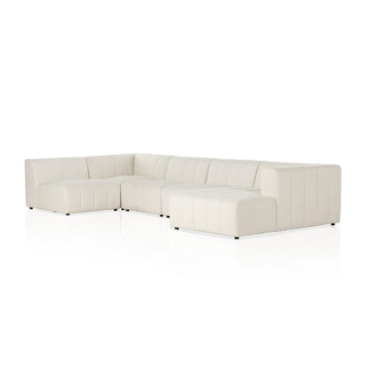 Four Hands - Grayson - Langham Channeled 5-Piece Sectional - Fayette Cloud - 227474-003 veiw 1