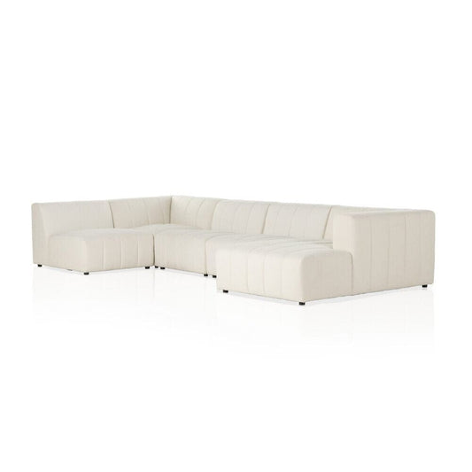 Four Hands - Grayson - Langham Channeled 5-Piece Sectional - Fayette Cloud - 227474-003 veiw 1