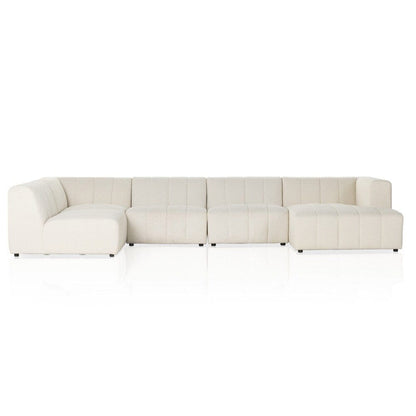 Four Hands - Grayson - Langham Channeled 5-Piece Sectional - Fayette Cloud - 227474-003 veiw 2