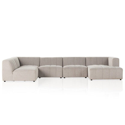 Four Hands - Grayson - Langham Channeled 5-Piece Sectional - Napa Sandstone - 227474-001 veiw 2