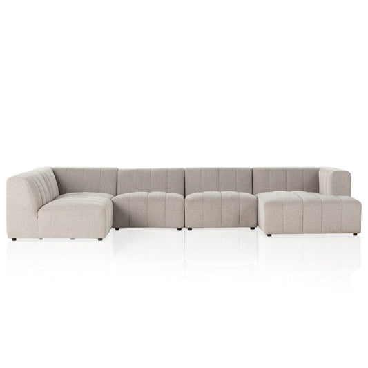 Four Hands - Grayson - Langham Channeled 5-Piece Sectional - Napa Sandstone - 227474-001 veiw 2