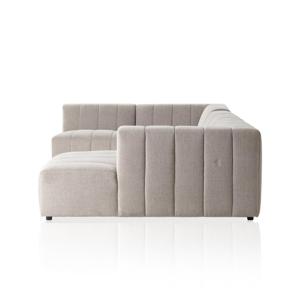 Four Hands - Grayson - Langham Channeled 5-Piece Sectional - Napa Sandstone - 227474-001 veiw 3