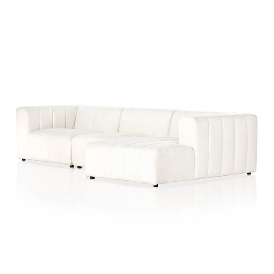 Four Hands - Grayson - Langham Channeled 3-Piece Sectional - Fayette Cloud - 225832-003 veiw 1