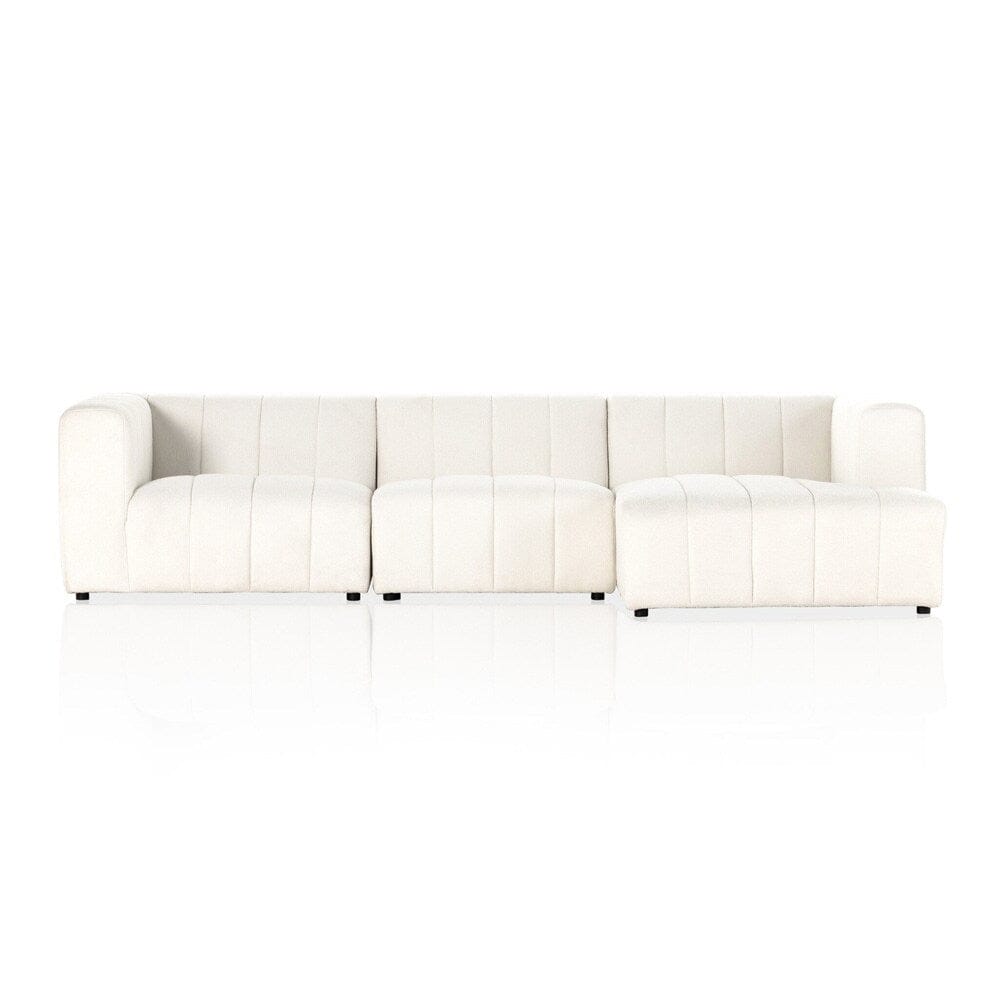 Four Hands - Grayson - Langham Channeled 3-Piece Sectional - Fayette Cloud - 225832-003 veiw 2