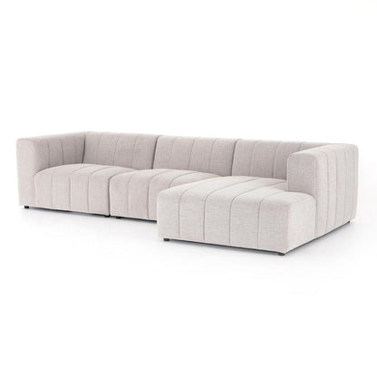 Four Hands - Grayson - Langham Channeled 3-Piece Sectional - Napa Sandstone - 225832-001 veiw 2