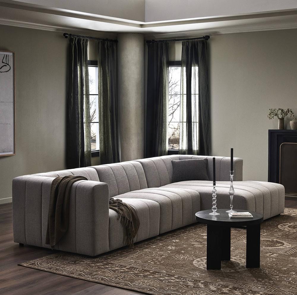Four Hands - Grayson - Langham Channeled 3-Piece Sectional - Napa Sandstone - 225832-001 veiw 3