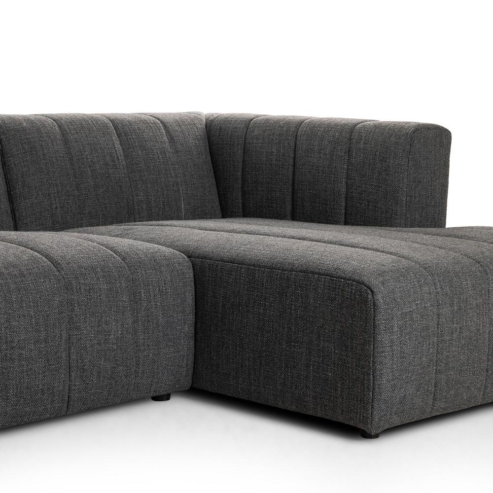 Four Hands - Grayson - Langham Channeled 3-Piece Sectional - Saxon Charcoal - 225832-005 veiw 5