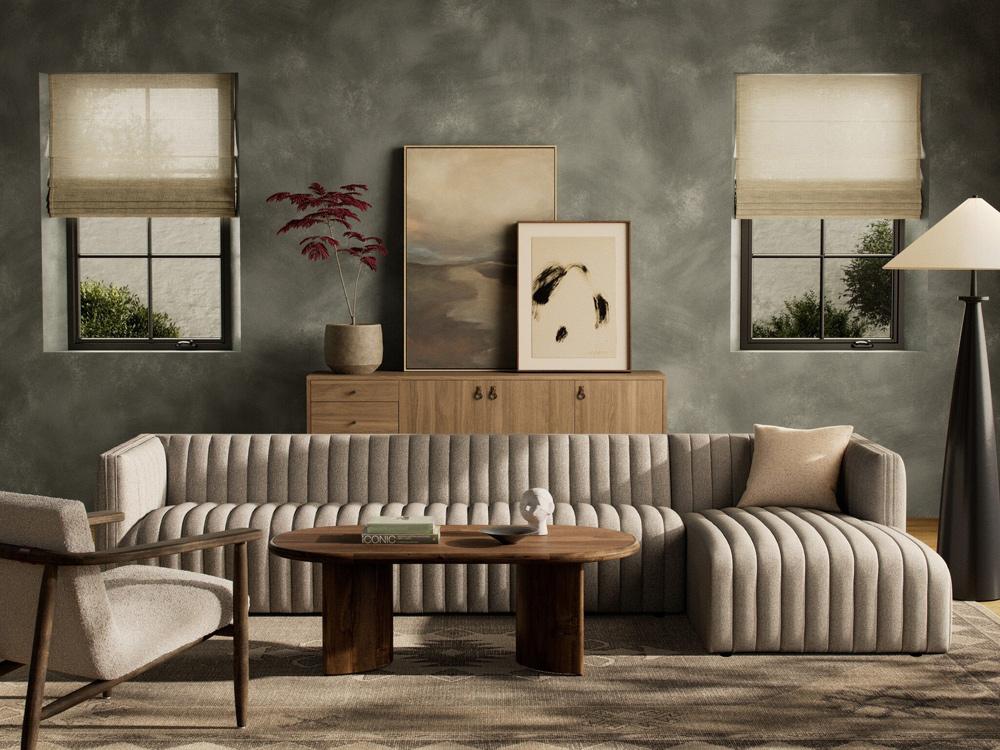 Four Hands - Grayson - Augustine 2-Piece Sectional - Orly Natural - 234066-001 veiw 4