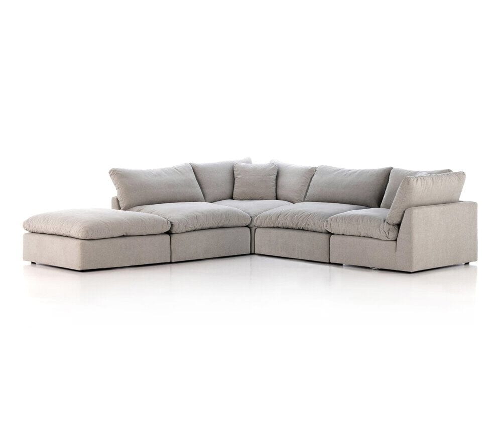 Four Hands - Centrale - Stevie 4-Piece Sectional W/ Ottoman - Destin Flannel - 232451-002 veiw 1