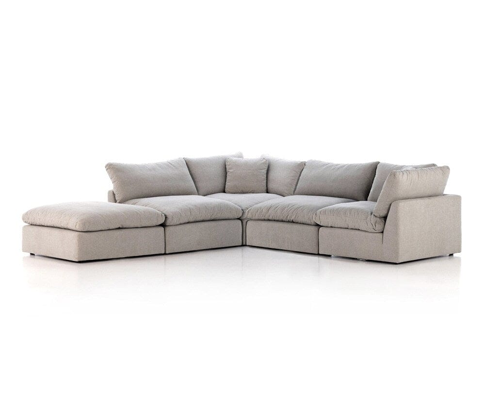 Four Hands - Centrale - Stevie 4-Piece Sectional W/ Ottoman - Destin Flannel - 232451-002 veiw 2