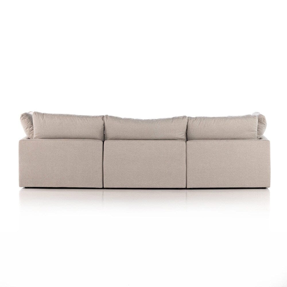 Four Hands - Centrale - Stevie 4-Piece Sectional W/ Ottoman - Destin Flannel - 232451-002 veiw 3
