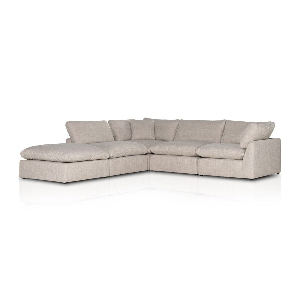 Four Hands - Centrale - Stevie 4-Piece Sectional W/ Ottoman - Gibson Wheat - 232451-003 veiw 1