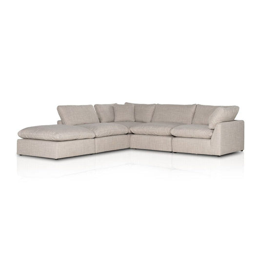 Four Hands - Centrale - Stevie 4-Piece Sectional W/ Ottoman - Gibson Wheat - 232451-003 veiw 1