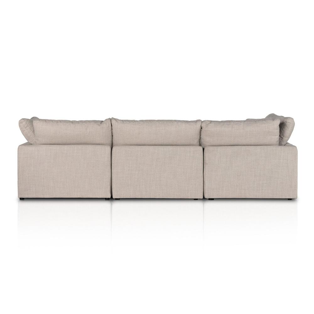 Four Hands - Centrale - Stevie 4-Piece Sectional W/ Ottoman - Gibson Wheat - 232451-003 veiw 5
