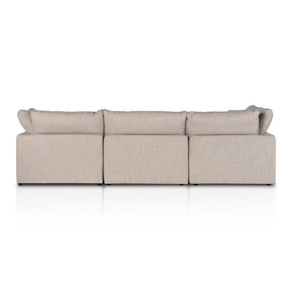 Four Hands - Centrale - Stevie 4-Piece Sectional W/ Ottoman - Gibson Wheat - 232451-003 veiw 5