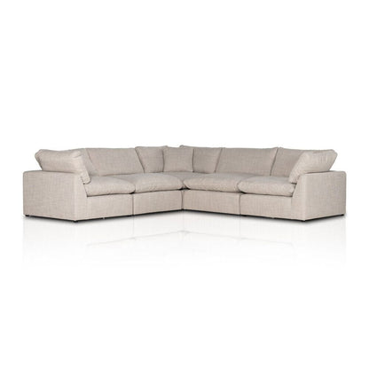 Four Hands - Centrale - Stevie 5-Piece Sectional - Gibson Wheat - 232453-003 veiw 1