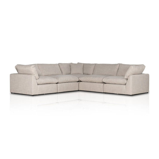 Four Hands - Centrale - Stevie 5-Piece Sectional - Gibson Wheat - 232453-003 veiw 1