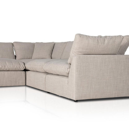 Four Hands - Centrale - Stevie 5-Piece Sectional - Gibson Wheat - 232453-003 veiw 5