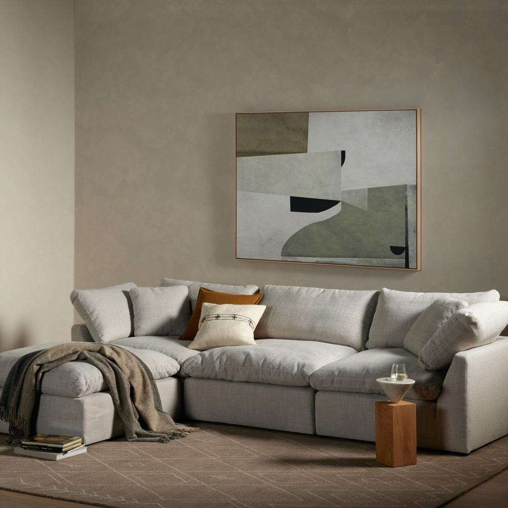 Four Hands - Centrale - Stevie 3-Piece Sectional - Gibson Wheat - 232449-003 veiw 4