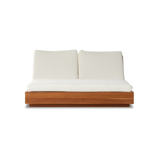 Four Hands - Solano - Kinta Outdoor Double Chaise Lounge - Faye Cream - 227877-006 veiw 2