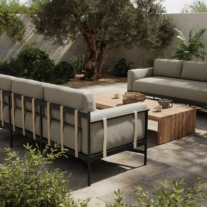 Four Hands - Solano - Hearst Outdoor Sofa - 99in - Faye Ash - 226933-008 veiw 4