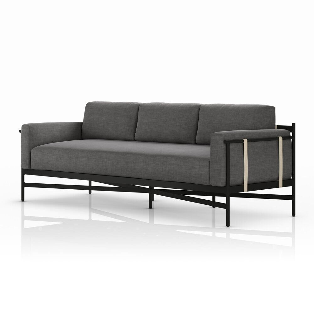 Four Hands - Solano - Hearst Outdoor Sofa - 99in - Venao Charcoal - 226933-006 veiw 1