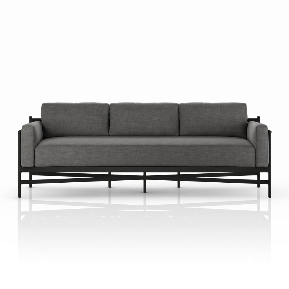 Four Hands - Solano - Hearst Outdoor Sofa - 99in - Venao Charcoal - 226933-006 veiw 2