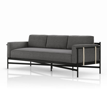 Four Hands - Solano - Hearst Outdoor Sofa - 99in - Venao Charcoal - 226933-006 veiw 3