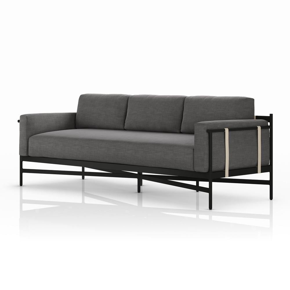Four Hands - Solano - Hearst Outdoor Sofa - 99in - Venao Charcoal - 226933-006 veiw 4