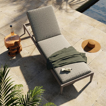 Four Hands - Solano - Sherwood Outdoor Chaise, Weathered Grey - Faye Ash - 226912-009 veiw 4
