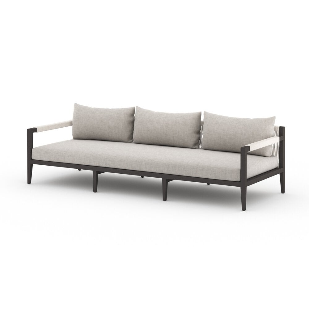 Four Hands - Solano - Sherwood Outdoor Sofa, Bronze - Venao Grey - 223340-007 veiw 1