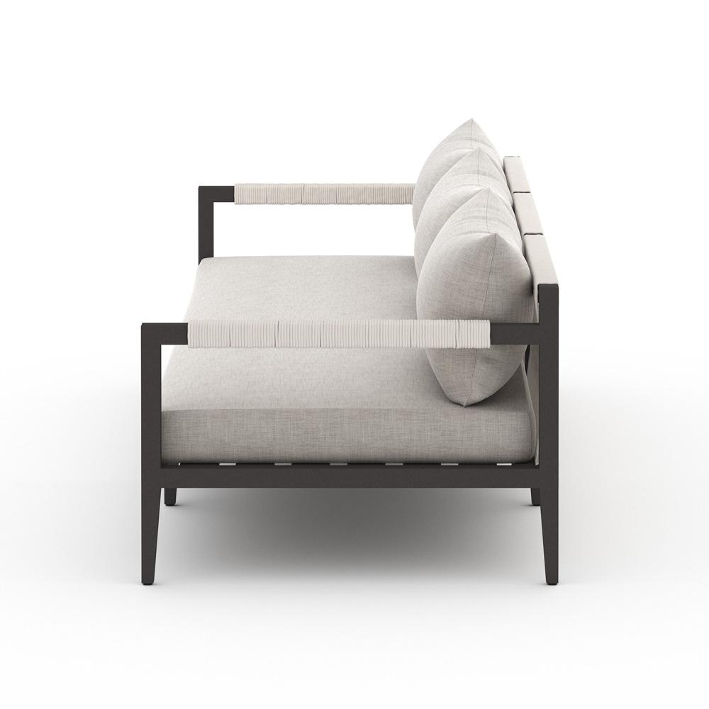 Four Hands - Solano - Sherwood Outdoor Sofa, Bronze - Venao Grey - 223340-007 veiw 3