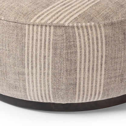 Four Hands - Westgate - Sinclair Large Round Ottoman - Manchester Flint - 106119-020 veiw 5