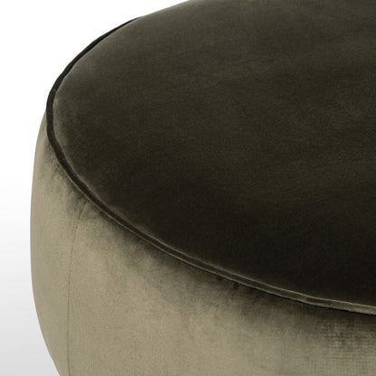 Four Hands - Westgate - Sinclair Large Round Ottoman - Surrey Olive - 106119-019 veiw 7