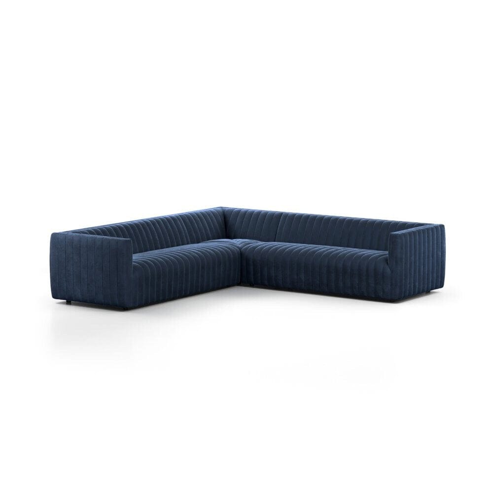 Four Hands - Grayson - Augustine 3-Piece Sectional - Sapphire Navy - 234067-004 veiw 1