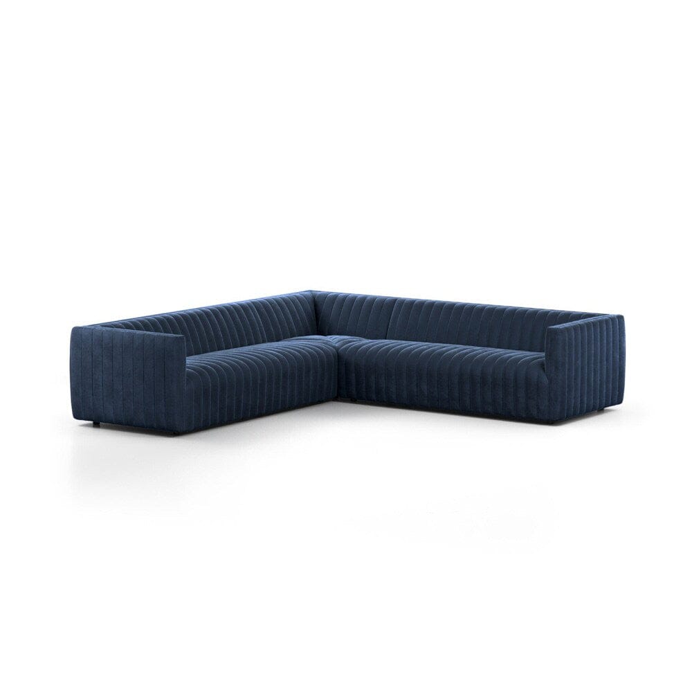 Four Hands - Grayson - Augustine 3-Piece Sectional - Sapphire Navy - 234067-004 veiw 4