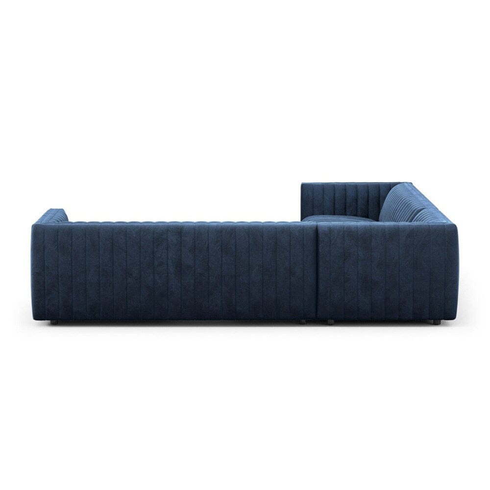 Four Hands - Grayson - Augustine 3-Piece Sectional - Sapphire Navy - 234067-004 veiw 5