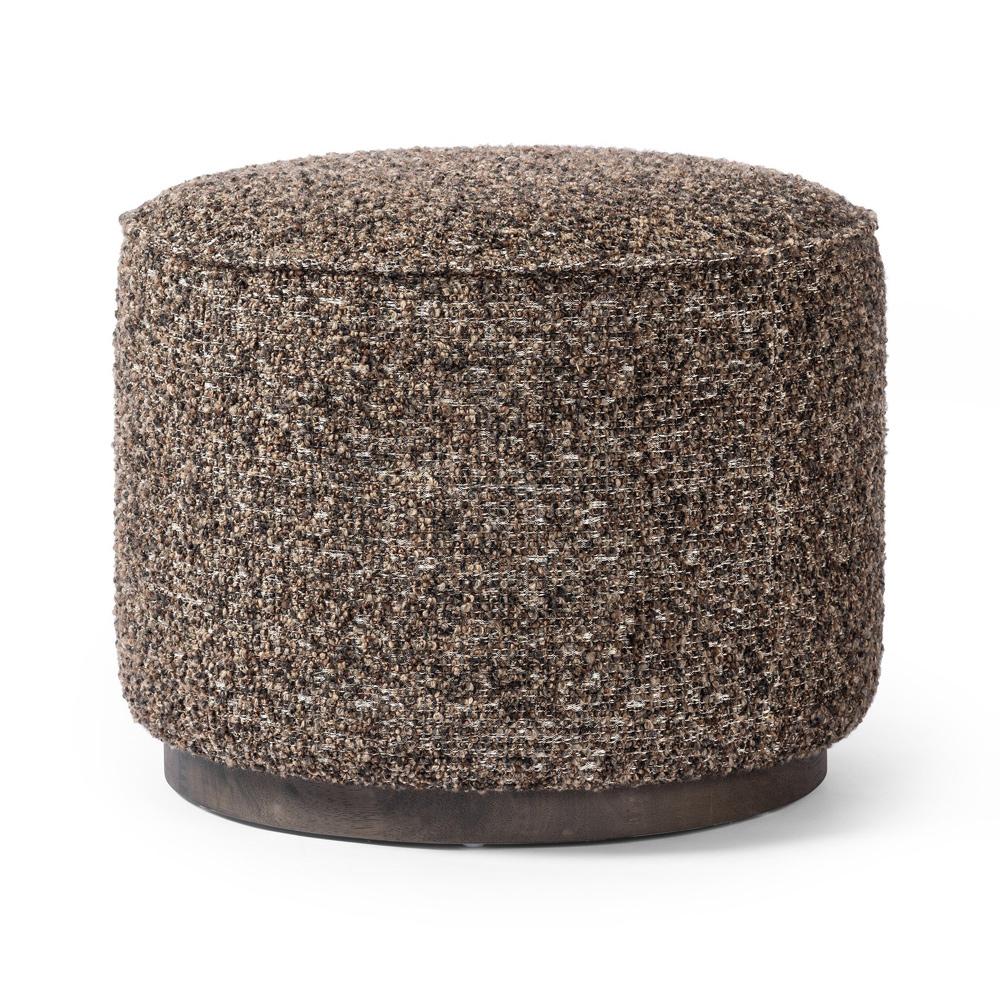 Four Hands - Westgate - Sinclair Round Ottoman - Ivan Granite - 106074-018 veiw 2